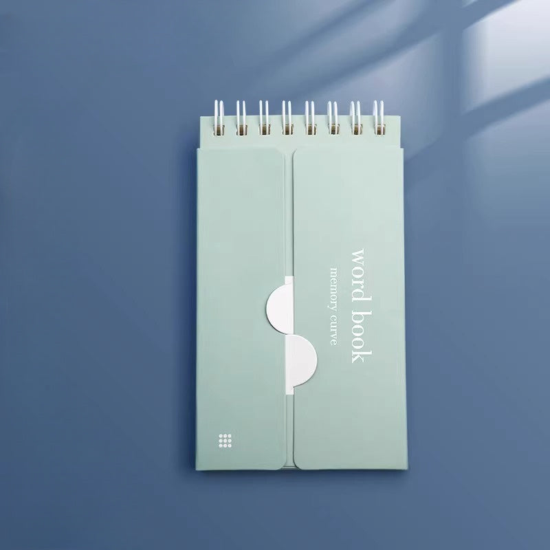 1pc Portable Vocabulary Memorization Notebook - Silent Writing Cover-Up Feature, Paper Material, No Feathers, College Ruled, Suitable for Ages 14+ - Pocket-Sized English/Japanese Language Learning Aid