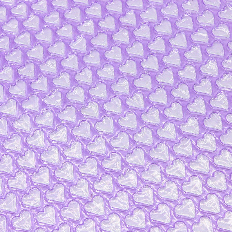 1-Pack Heart-Shaped Plastic Protective Packaging Roll - Enhanced Cushion Foam for Safe Mailing, 500cm/196.85in