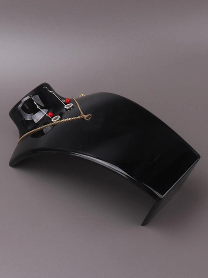 1pc Jewelry Display Fashion Model Necklace Mannequin Pendant Earring Showing Stand Plastic Jewellry Bust Cases, Jewelry Towers