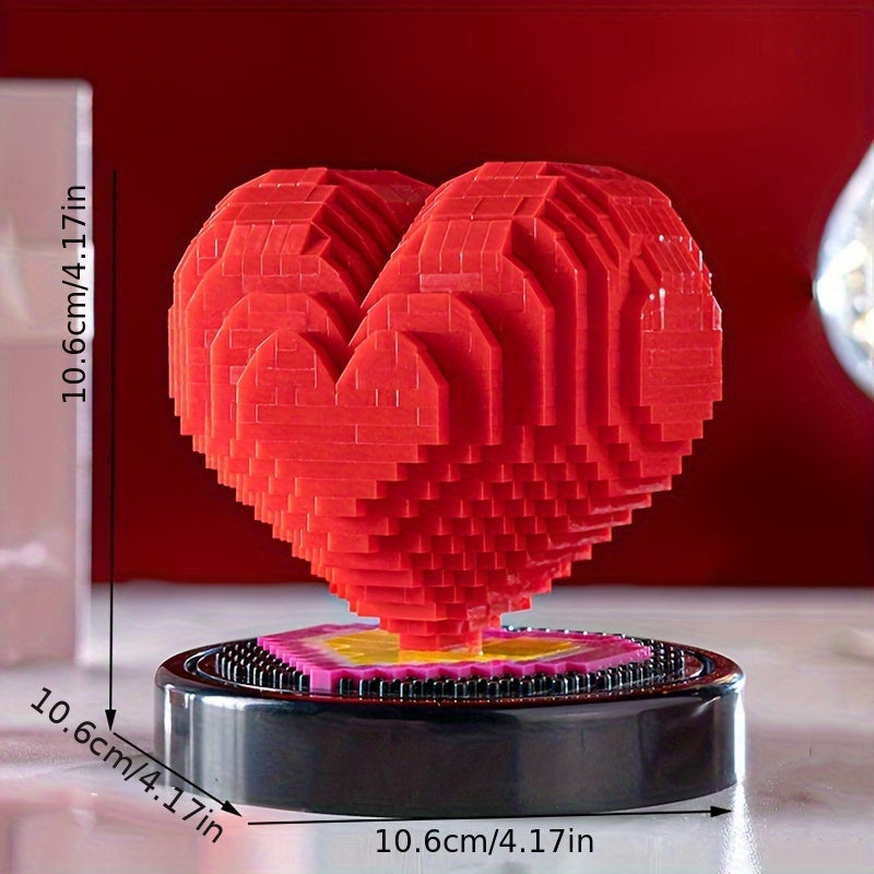Creative Heart-shaped Building Blocks, Valentine's Day Confession Gift