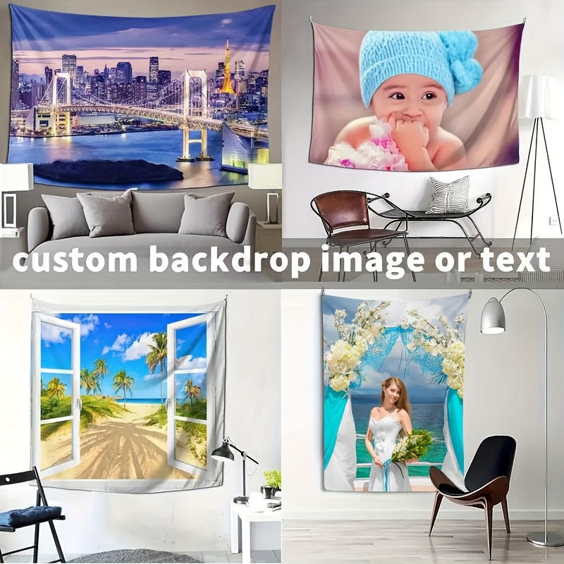 A Customizable Banner Flag That Can Be Personalized, Available in Various Sizes, Featuring Four Brass Grommets for Hanging. You Can Print Your Images, Text, And Logos on The Banner Using Digital Printing, Ensuring Clear Image