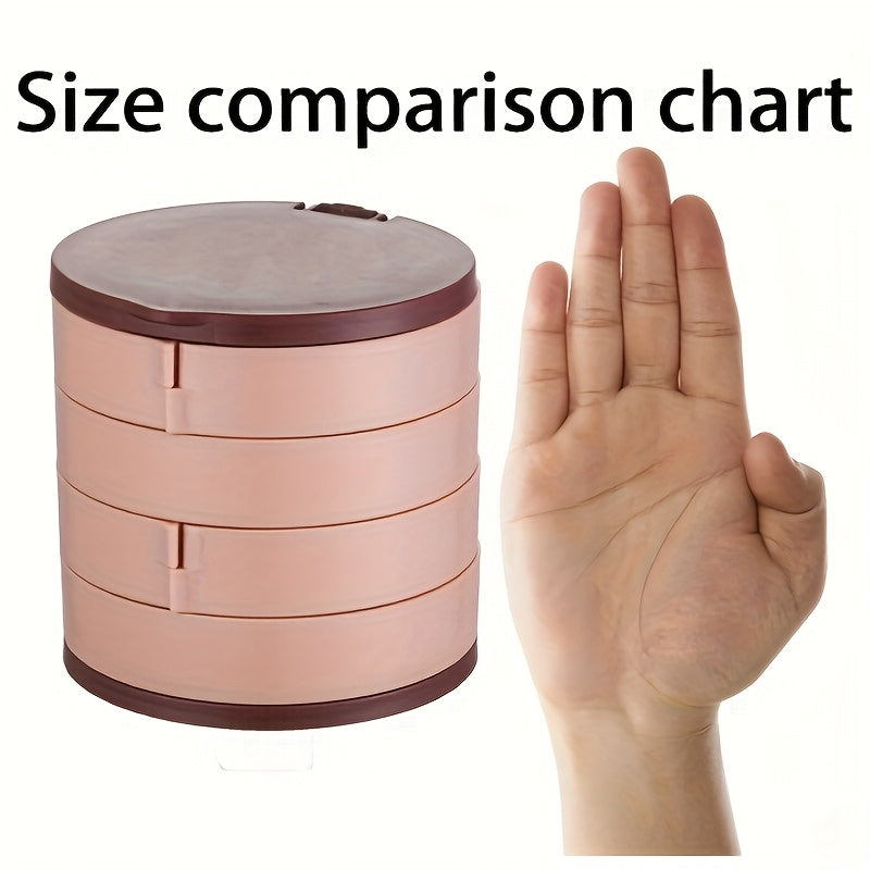 Cosmetic Storage Box - Rotating Jewelry Organizer