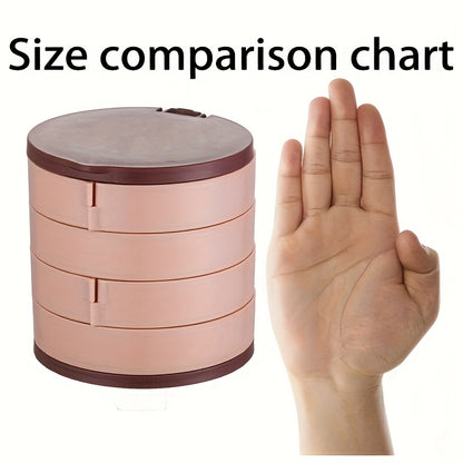Cosmetic Storage Box - Rotating Jewelry Organizer