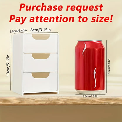 Cosmetic Storage Box - Plastic Organizer Container Storage Box with Removable Dividers