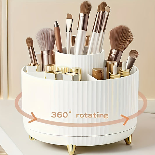 Cosmetic Storage Box -  360° Rotating Makeup Brush Organizer