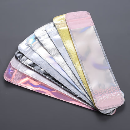 50pcs Transparent Plastic Ziplock Bags, Jewelry Display Packaging Bags for Jewelry Packaging, Pen Display Thickened Long Ziplock Bags