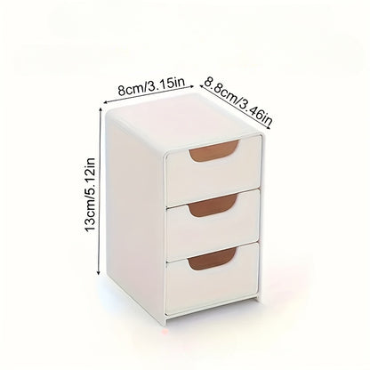 Cosmetic Storage Box - Plastic Organizer Container Storage Box with Removable Dividers