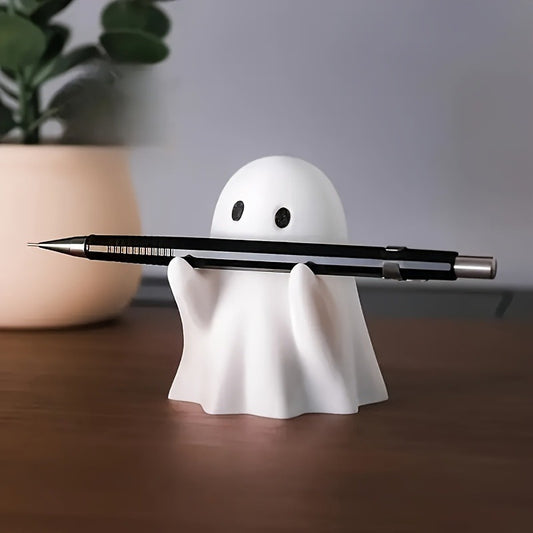 Cute Pen Holder Resin Craft Ornament, Anime-Inspired Desk Decor for Various Room Types and Multipurpose Use, No Power Needed, Holiday Pencil Cup | Charming Design | Detailed Workmanship Halloween Accessory, Desk Accessories A
