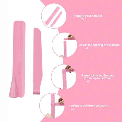 1 Set of Plastic Scraper Set 9.29*8.27Inch