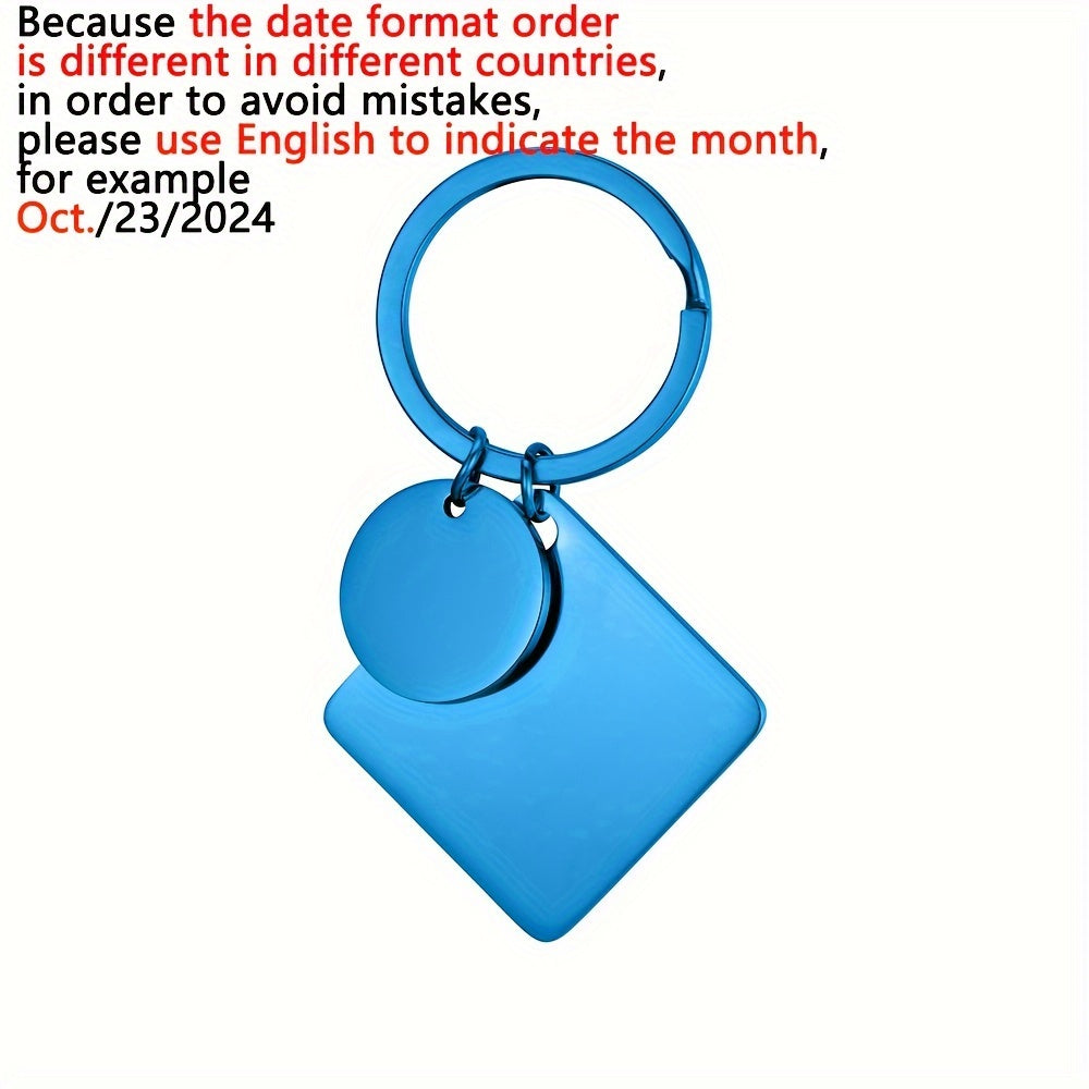 Customized Calendar keychain, laser engraving male and female couple calendar keychain, special date calendar keychain, personalized commemorative keychain, anniversary gift for women, gift for men, anniversary gift, birthday