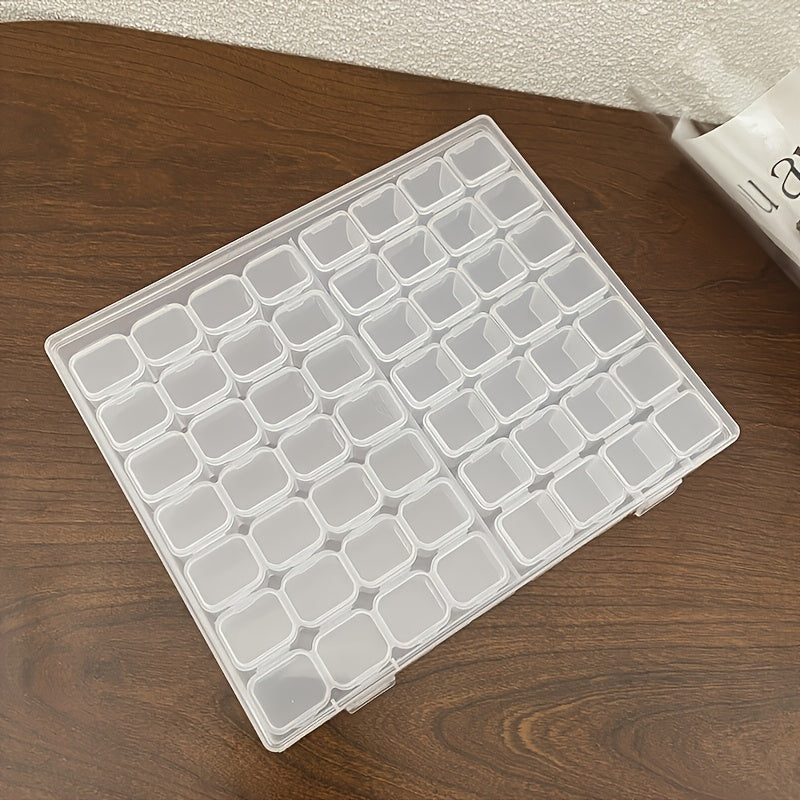 Cosmetic Storage Box - A Transparent Plastic Jewelry Box