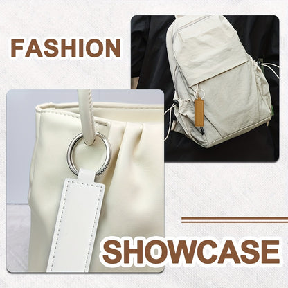 30pcs Faux Leather Key Fob Kit, 4.09*0.98in Rectangular Faux Leather Keychain Blanks with Keychain Rings, Laser Engraving Keychain -DIY School/Corporate Logos Gifts Stamping DIY Handicrafts for Faux Leather Working, Faux Leat