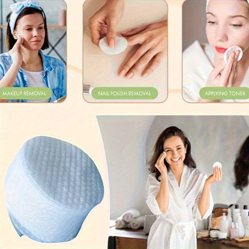 60/120/240pcs oval cleaning pad, suitable for face use, high-quality cosmetic water pad, velvet-free round pad, suitable for all light brown types, disposable facial cleansing and cleansing face pads