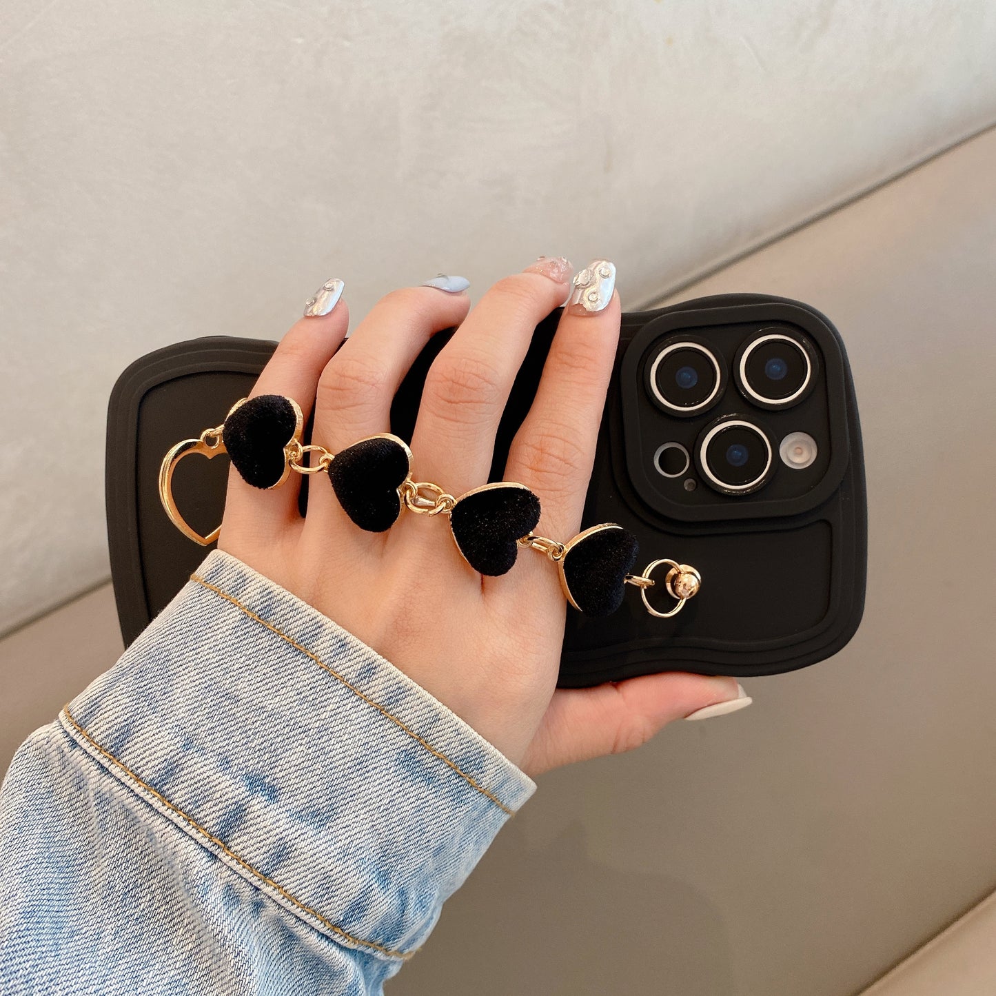 Big Wave Bracelet: Big Wave Lens Full Coverage Suitable for Apple Series iPhone 14 Pro Case, Apple 13 Protective Cover 11/12, Suitable for iPhone 15 Plus Case, 14 Pro Max, Apple 13 Protection Case 12, Head Compatible with App