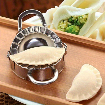 Stainless Steel Dumpling Maker - Easy-to-Use Press and Cutting Tool for Perfect Dumplings, Pies, and Pastries - Essential Kitchen Gadget for Effortless Food Preparation, Dumpling Maker