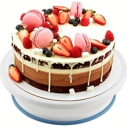 Cake Turntable, Cake Decoration Supplies, with Rotatable Cake Stand Turntable, Smooth Rotatable Cake Turntable Stand, Cake Decoration Kit Display Stand Baking Tool Accessories, Cake Decorating Kit, Cake Decorating Bag, Cake B