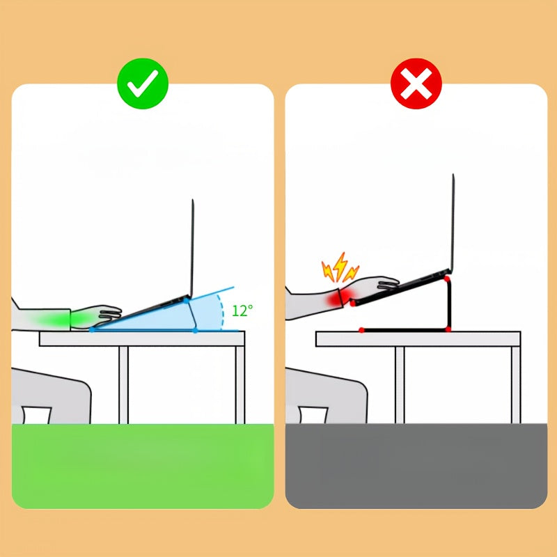 Ergonomic Bamboo Laptop Stand with Wooden Shelf - Portable Reading & Study Desk for Books, Tablets, and Laptops, Retro Style Office Accessory, Laptop Stand for Desk, Durable Construction