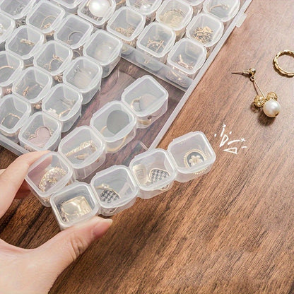 Cosmetic Storage Box - A Transparent Plastic Jewelry Box