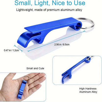 60 Pack Custom Engraved Aluminum Bottle Opener Keychains - Durable, Lightweight Metal Drink Openers with Personalized Text for Weddings, Business Events, Party Favors, Promotional Gifts
