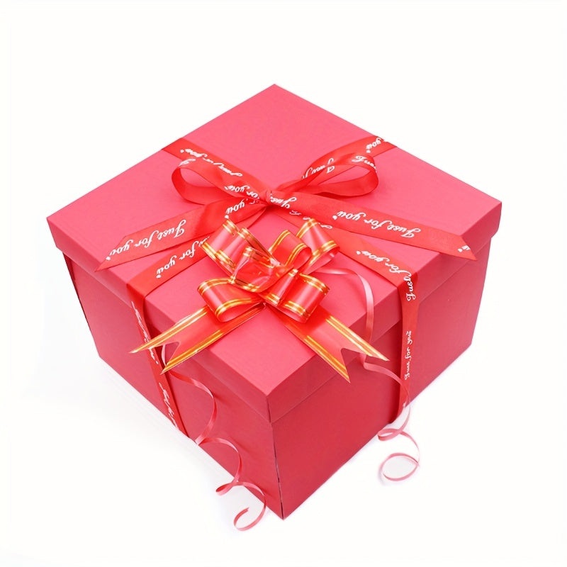 1 Surprise Gift Box Set with Lid, Suitable for Birthdays, Valentine'S Day, Weddings and Proposals, etc. - Multifunctional DIY Party Gift Packaging Kit Without Food, Multi-Compartment Display Box, Made of Paper Material