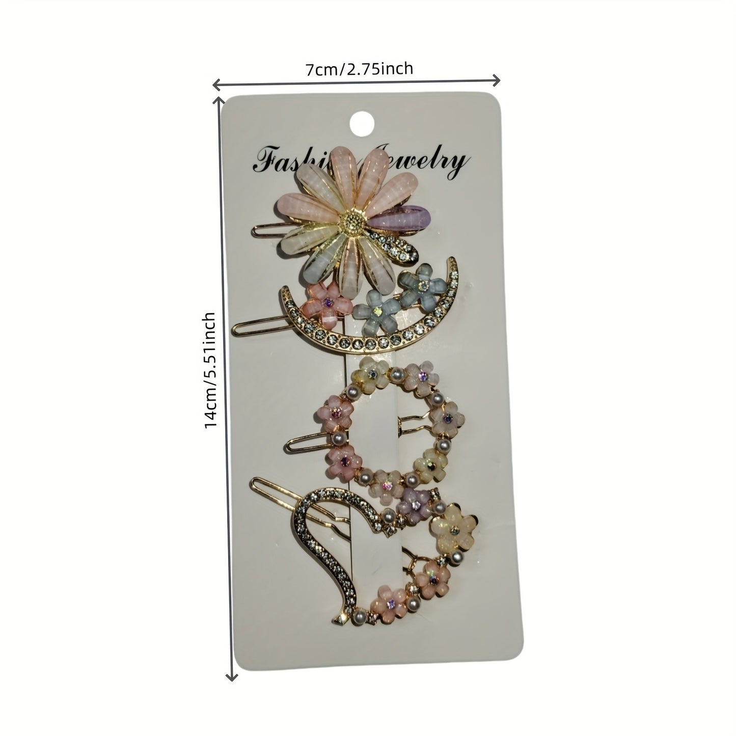 4pcs Fresh Petal Hair Clips, Flower Hairpins, Trendy Korean Style Side Clips, Hair Accessories for s, Barrette Clips