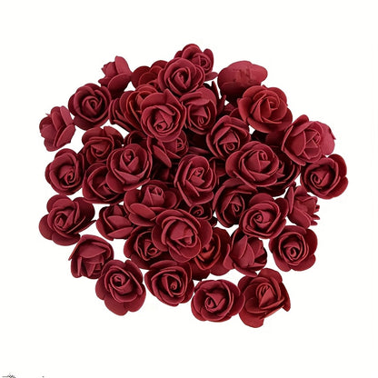 15cm 3D Romantic Heart-Shaped Artificial Rose - Realistic Polyurethane Flower for Valentine'S Day, Mother'S Day, Graduation, Teacher'S Day & Birthday Gifts - No Maintenance Home Decor, Bedroom Tabletop Decoration, Romantic Gi