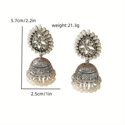 Eastern Bollywood-Inspired Waterdrop-Shaped Earrings for Women