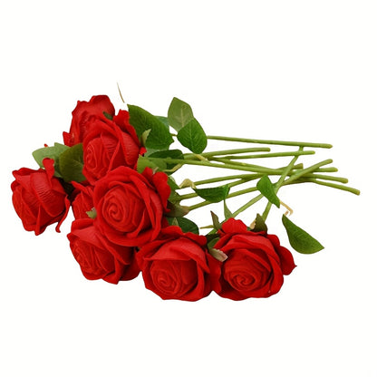 Velvet Rose Ring Box with Green Leaf Accents - Perfect for Valentine'S Day, Mother'S Day, Qixi Festival, and Special Occasions like Weddings, Engagements, and Proposals, Valentine'S Day Gift | Romantic Gift | Velvet Rose Ring