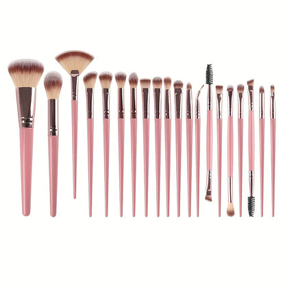 46pcs/45pcs/40pcs/20pcs/35pcs27pcs Makeup Brush Set Facial and Eye Shadow Brushes Super Soft Concealer, Blush, Contouring, Mixing, Eyeshadow, Makeup Sponge Set Powder Puff Suitable for All Skin Types, Face Washing Hair Tie Co