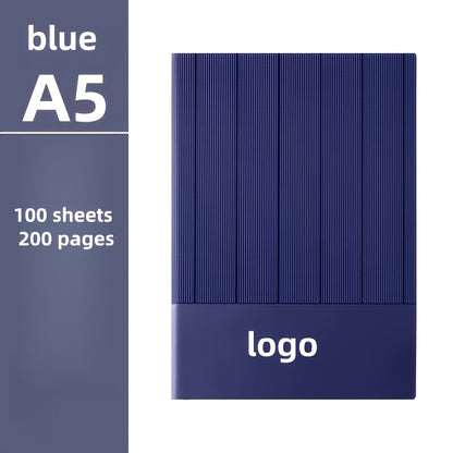 1 Set A5 Notebook & Binder-like Logbook Set - Luxury Gift Box with Golden/Black Labeling - Personalized Logo/Text/Brand - Heavy-Duty Paper Binder with Closure - Business Journal, Planner, Diary - Ideal for Corporate Gifts, Ch