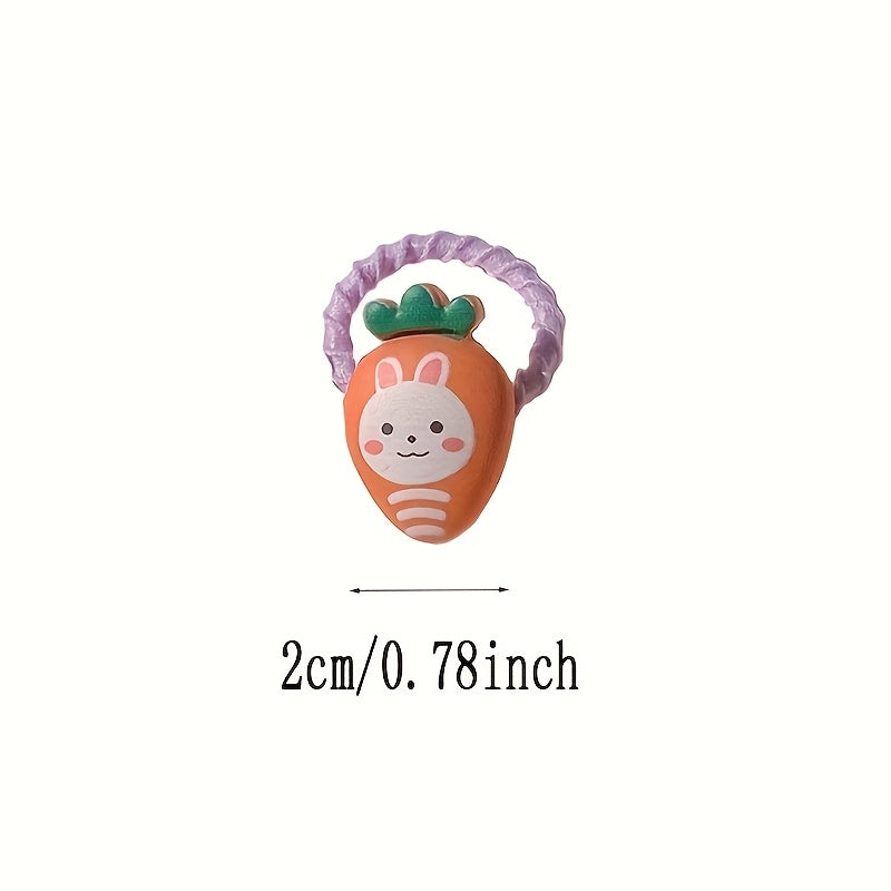 40pcs Cute Hair Ties Set - Colorful Elastic Hair Bands for Women and, Ideal for Ponytails and Braids, Festive Holiday Gift|Playful Design|Durable Hair Accessories