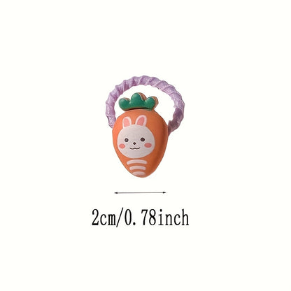 40pcs Cute Hair Ties Set - Colorful Elastic Hair Bands for Women and, Ideal for Ponytails and Braids, Festive Holiday Gift|Playful Design|Durable Hair Accessories