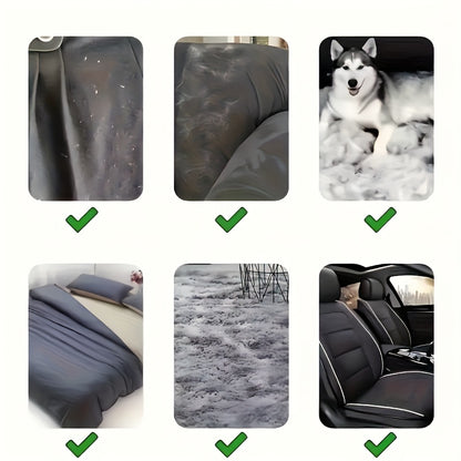 A Double-Sided Manual Dust Brush, a Reusable Pet Hair Remover Suitable for Clothes, Bedding, Sofas, Furniture, Carpets, And an Anti-Static Tool with a Plastic Handle, Requires No Electricity, Designed for Shedding And Groomin