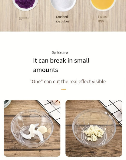 1, vegetable cutter, multifunctional garlic masher, garlic grinder, garlic masher, vegetable cutter, creative fruit masher, manual garlic masher, kitchen supplies, kitchen gadgets, 500/900ml