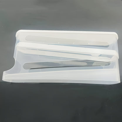 [Automatic Storage]12-14 Automatic Double-Layer Sliding Storage Box Kitchen Organizer Essential Storage Solution and Space-Saving Rack Refrigerator