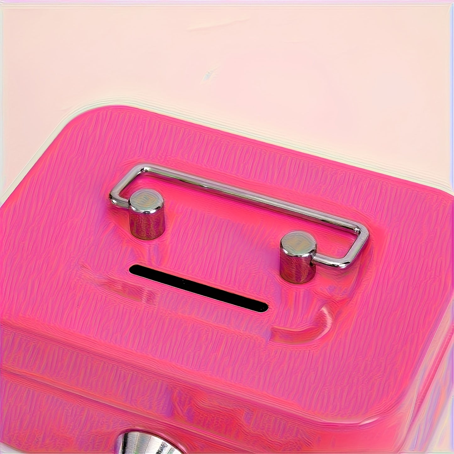 [Two Colors Optional]1pc Metal Key Lock Storage Box, Money Box, Adult Safe, Coin Safe, Adult Safe, Safe, Cash Register 4.5 * 3.8 * 2.3 Inches / 11.5 * 9.9 * 5.8 Cm