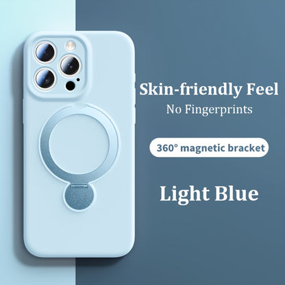 Luxury Multicolor Liquid Matte Stand Phone Case for iPhone 16 15 14 13 Pro Max Magnetic Wireless Charging 360°Rotating Desktop Bracket 16ProMax Cases Shockproof Back Cover