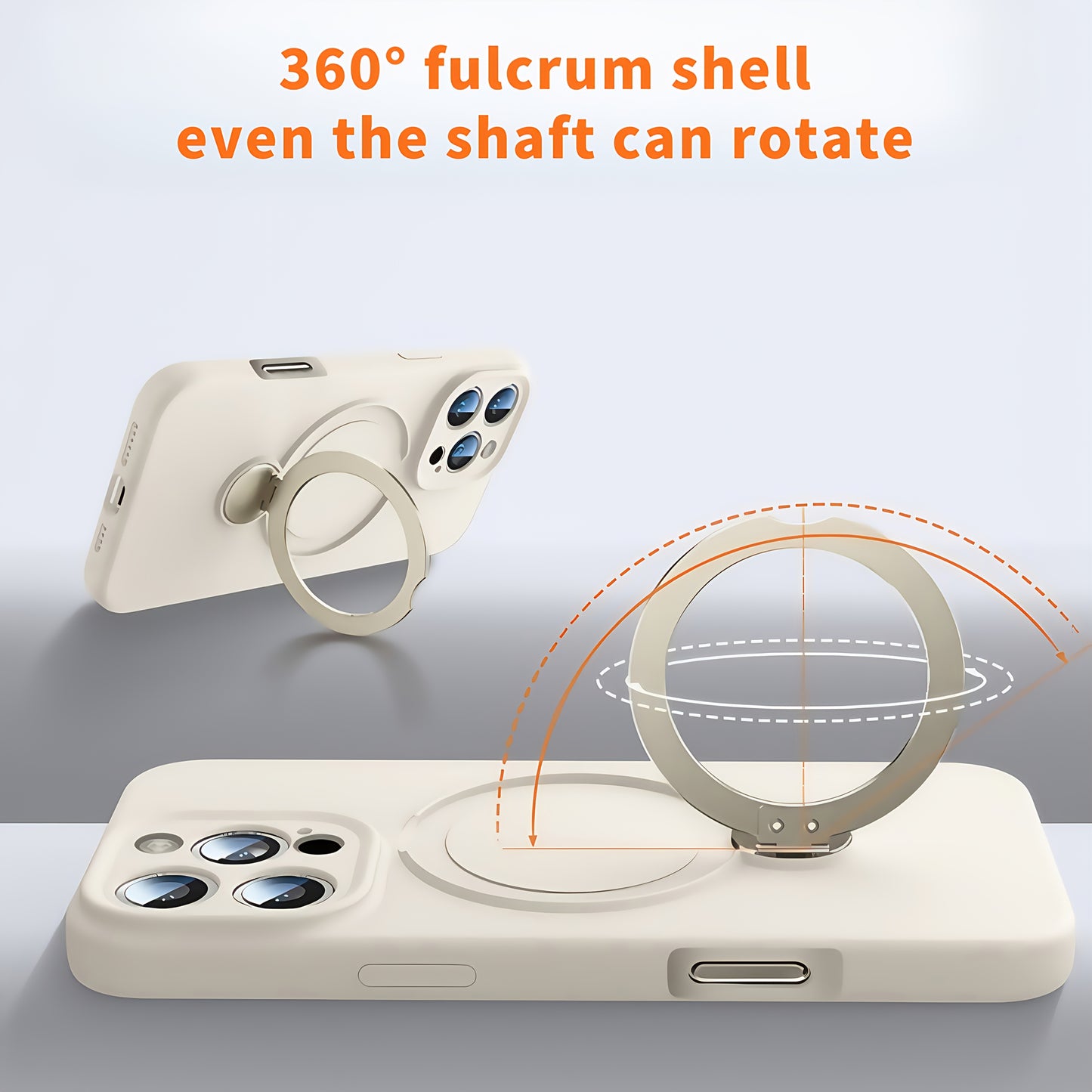 Luxury Multicolor Liquid Matte Stand Phone Case for iPhone 16 15 14 13 Pro Max Magnetic Wireless Charging 360°Rotating Desktop Bracket 16ProMax Cases Shockproof Back Cover