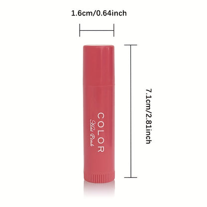 3pcs/1pc Women'S Waterproof Moisturizing Lipstick Set, Featuring 3 Long-Lasting Lip Balms in Natural Shades, Enriched with Plant Squalane for Hydration, Enhancing Lip Color with a Durable Finish, Non-Greasy, Fade-Resistant, S