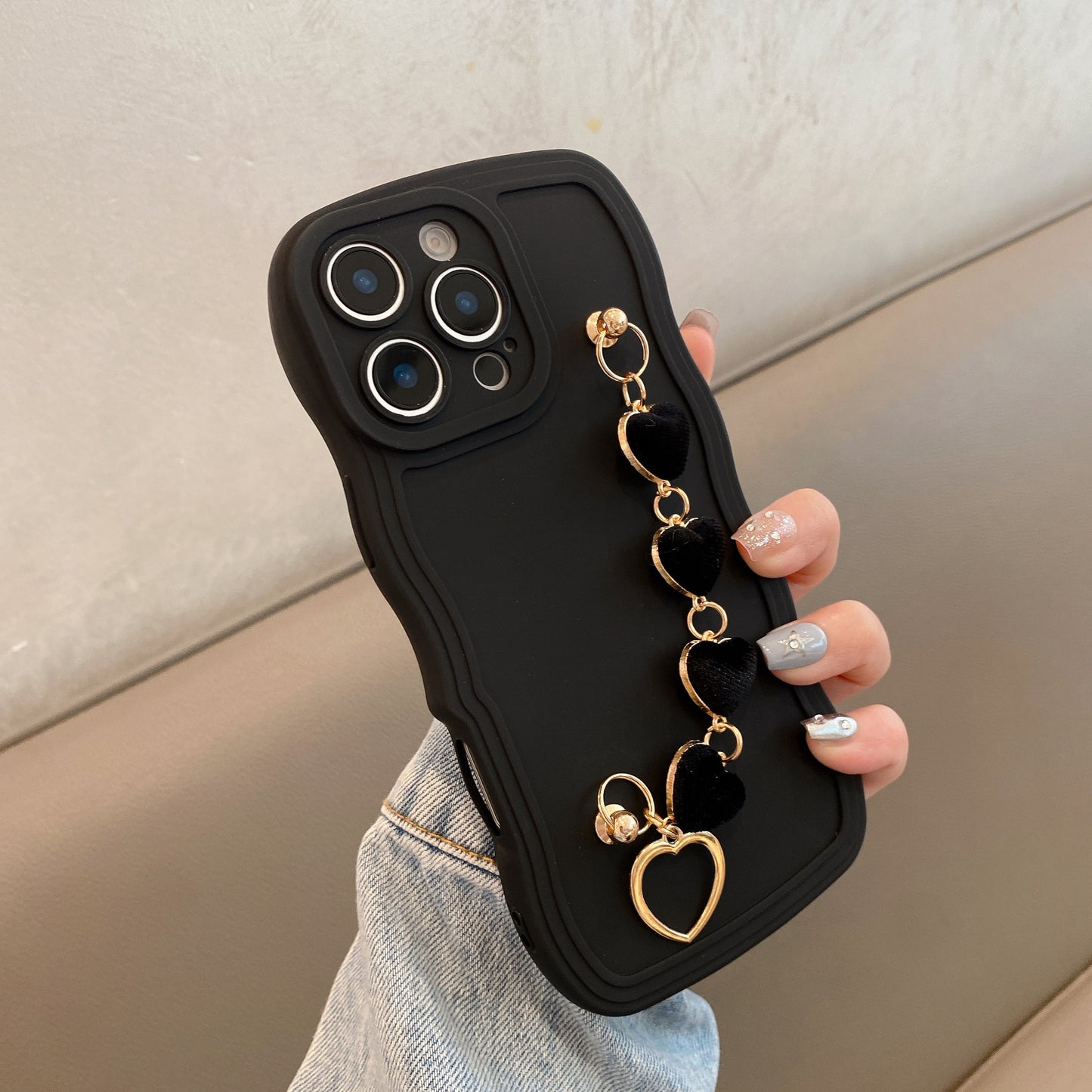 Big Wave Bracelet: Big Wave Lens Full Coverage Suitable for Apple Series iPhone 14 Pro Case, Apple 13 Protective Cover 11/12, Suitable for iPhone 15 Plus Case, 14 Pro Max, Apple 13 Protection Case 12, Head Compatible with App