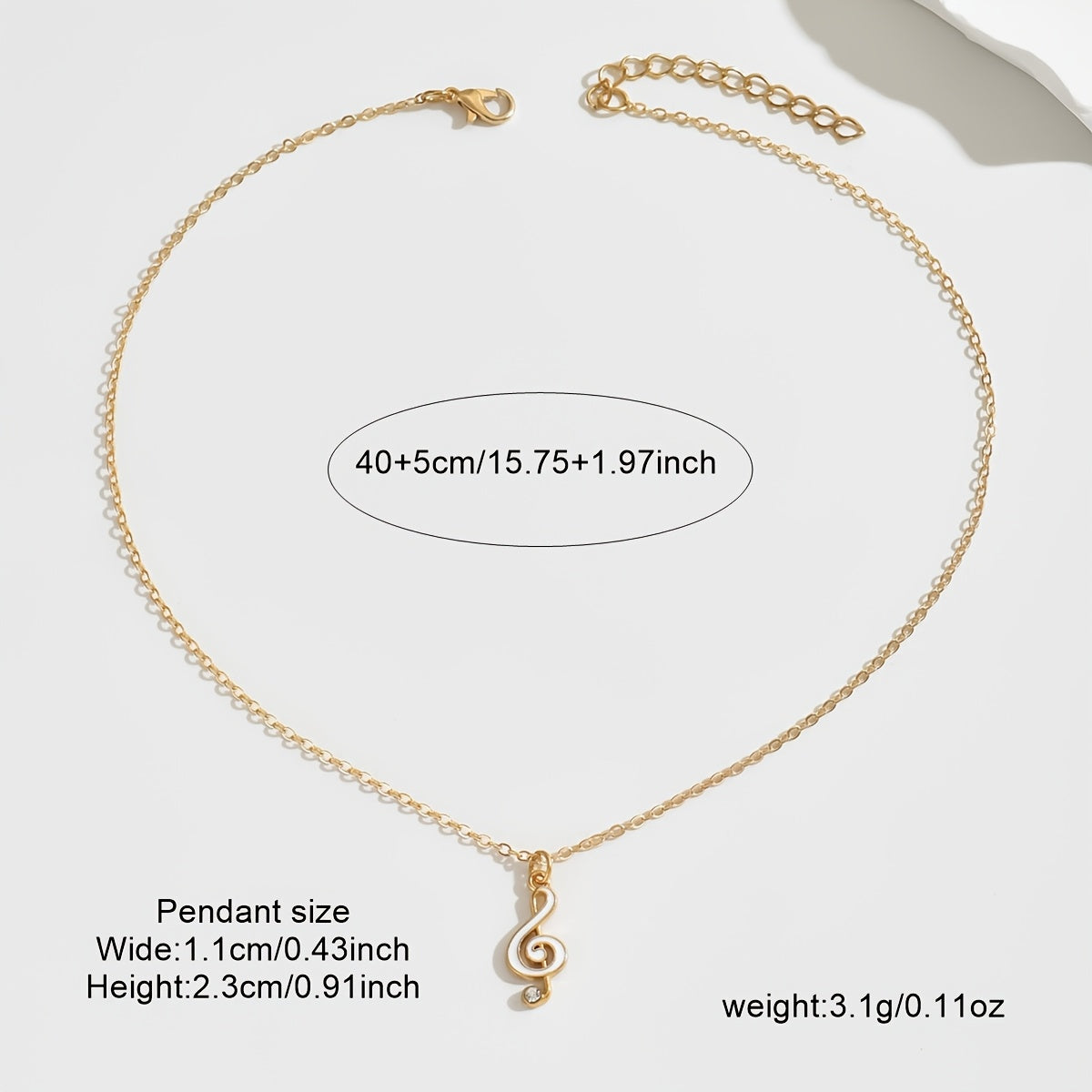 1pc Elegant Minimalist Golden-Plated White Enamel Daisy Pendant Necklace with Delicate Chain - Everyday & Music Festival Jewelry for Women, Year-Round Versatile Accessory, Necklace Pendant, Festival Fashion, Chic Appearance,