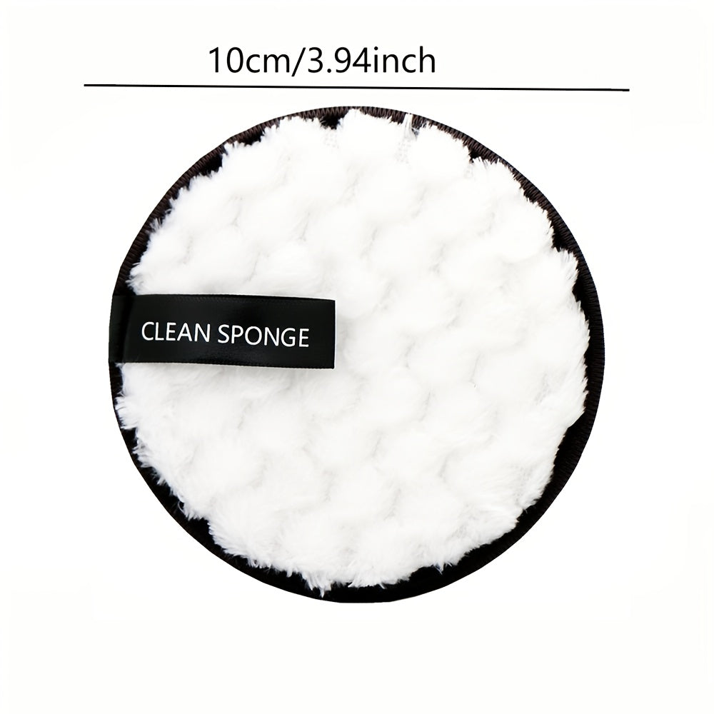 4-Pack Soft Microfiber Face Pads, Reusable Dual-Sided Extraction Pads for Gentle Facial Cleansing and Makeup Application, Daily Face Washing Facial Cleanser