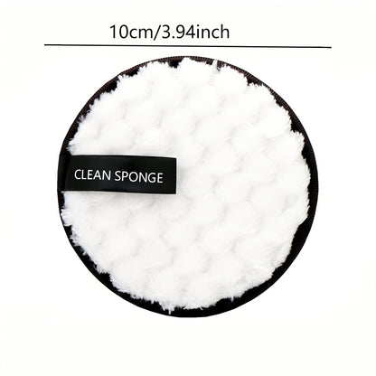 4-Pack Soft Microfiber Face Pads, Reusable Dual-Sided Extraction Pads for Gentle Facial Cleansing and Makeup Application, Daily Face Washing Facial Cleanser