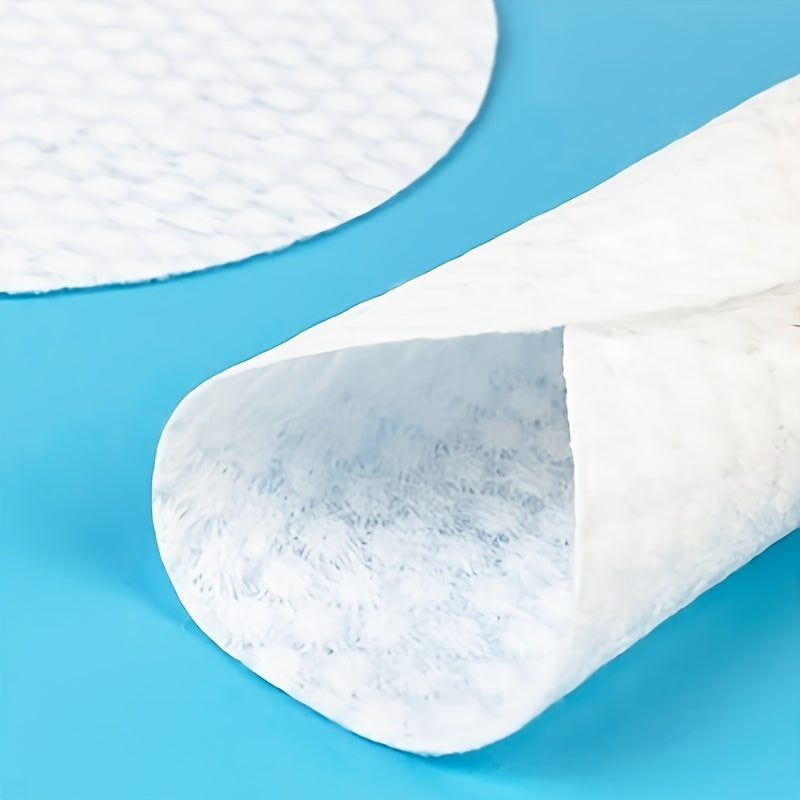 60/120/240pcs oval cleaning pad, suitable for face use, high-quality cosmetic water pad, velvet-free round pad, suitable for all light brown types, disposable facial cleansing and cleansing face pads