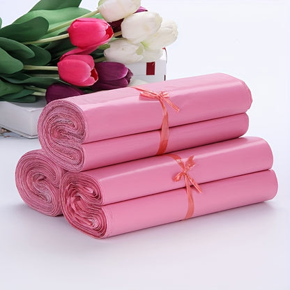 49/99 Self-Sealing Pink Mailing Bags, Multi-Purpose Thickened Postal Pouches for All Seasons, 4 Sizes Available (S，M，L，XL), Suitable for Express Shipping, Gift Wrapping & Office Use