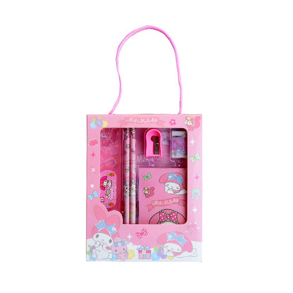 Sanrio for kuromi & for My Melody Stationery Gift Set - Complete Office Supplies Kit with Notebook, Pens, Pencils, and More in a Cute Character-Themed Box, Perfect for Birthdays and Holidays, Birthday Gift|Playful Design|Dura