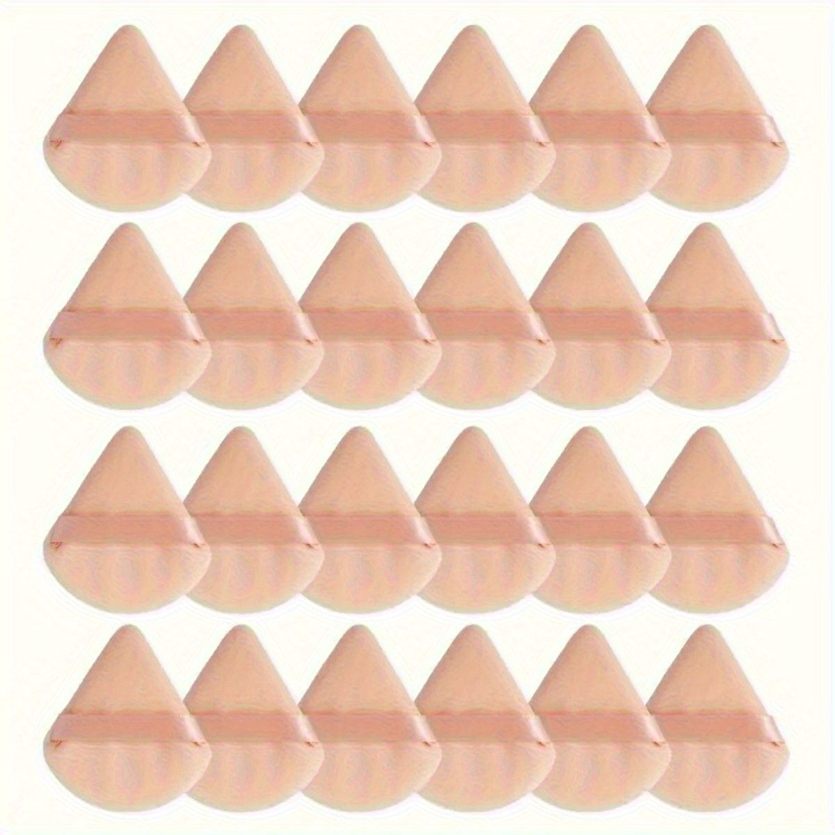 11/25pcs Reusable Triangular Makeup Sponges & Beauty Blenders - Soft Plush, Fragrance-Free, 3 Colors (Black/White/Pink) for Foundation, Powder, Blush - Gentle on Normal Light Beige, Face & Body Use, Makeup Sponges for Blendin