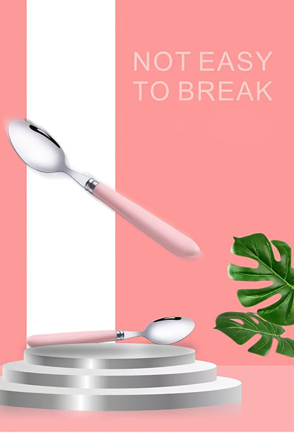 Stainless Steel Cutlery Set with Portable Storage Box - Durable Polished Finish, Includes Spoon, Fork, and Chopsticks, Ideal for Camping and Everyday Use, Camping Essentials|Sleek Cutlery Set|Durable Cutlery, Camping Utensils