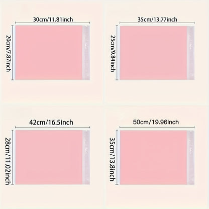 49/99 Self-Sealing Pink Mailing Bags, Multi-Purpose Thickened Postal Pouches for All Seasons, 4 Sizes Available (S，M，L，XL), Suitable for Express Shipping, Gift Wrapping & Office Use