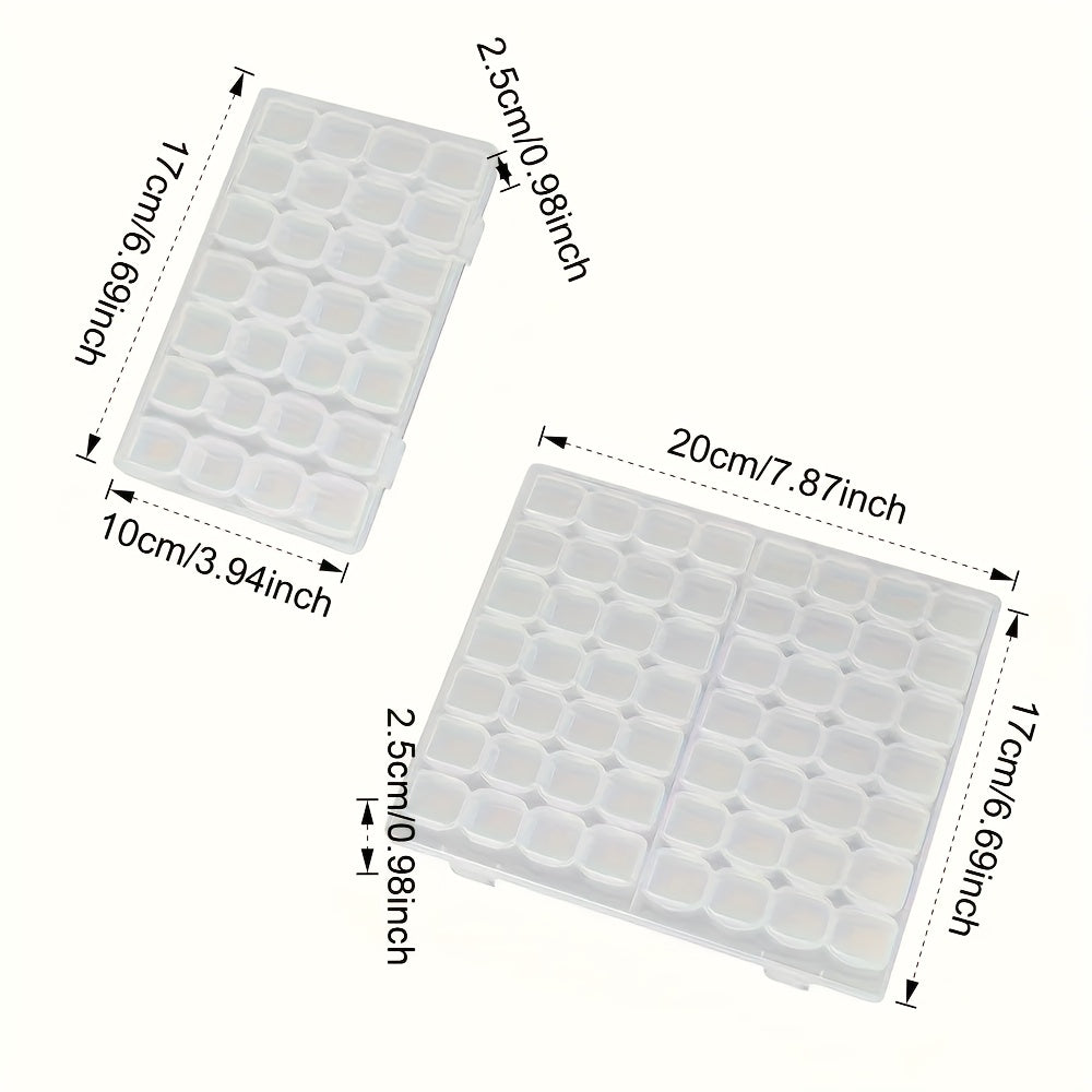 Cosmetic Storage Box - A Transparent Plastic Jewelry Box